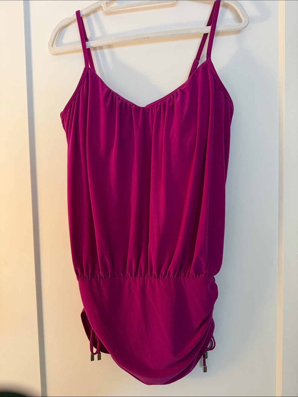 Fuchsia Women’s Adjustable-Strap Bathing Suit Top